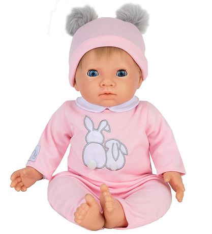 Tiny Treasures Dukke m. Blond Hår - Pink Pom Pom