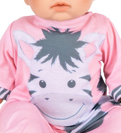 Tiny Treasures Dukke m. Blond Hår - Zebra Outfit Tiny Treasures Dukke m. Blond Hår - Zebra Outfit