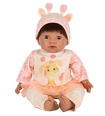 Tiny Treasures Dukke m. Mørkt Hår - Giraffe Outfit Tiny Treasures Dukke m. Mørkt Hår - Giraffe Outfit