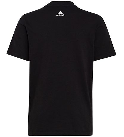 adidas Performance T-shirt - U LIN Tee - Black/White adidas Performance T-shirt - U LIN Tee - Black/White