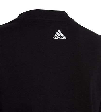 adidas Performance T-shirt - U LIN Tee - Black/White adidas Performance T-shirt - U LIN Tee - Black/White