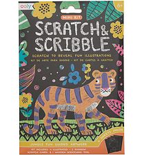 Ooly Scratch & Scribble Mini Sæt - Jungle Fun Ooly Scratch & Scribble Mini Sæt - Jungle Fun