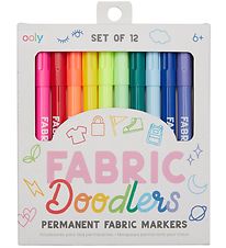 Ooly Tekstiltuscher - 12 stk - Fabric Doodlers Ooly Tekstiltuscher - 12 stk - Fabric Doodlers