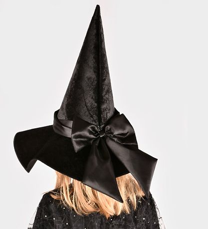 Den Goda Fen Udklædning - Heksehat m. Satinbånd - Sort Den Goda Fen Udklædning - Heksehat m. Satinbånd - Sort