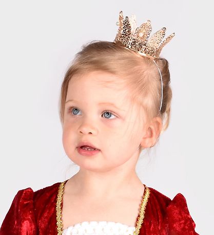 Den Goda Fen Udklædning - Prinsessekrone m. Perler - Guld Den Goda Fen Udklædning - Prinsessekrone m. Perler - Guld