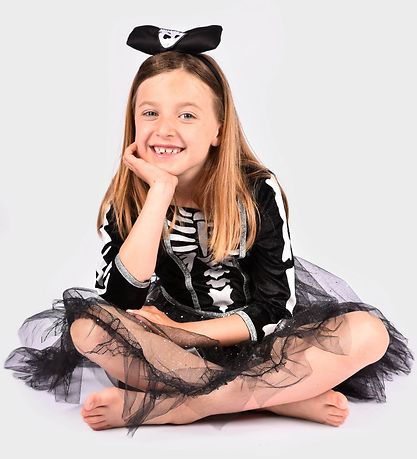 Den Goda Fen Udklædning - Skeletkjole og Hårbånd - Sort Den Goda Fen Udklædning - Skeletkjole og Hårbånd - Sort