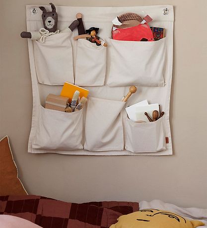 Ferm Living Væglommer - Canvas - Off-White Ferm Living Væglommer - Canvas - Off-White
