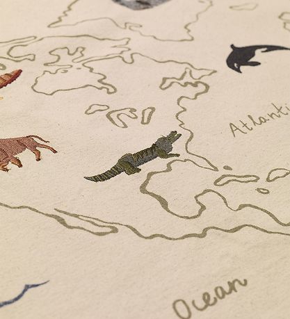 Ferm Living Vægophæng - The World Textile Map - Off White