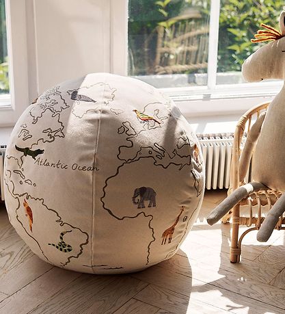 Ferm Living Puf - Verden - Ø50 cm - Off White