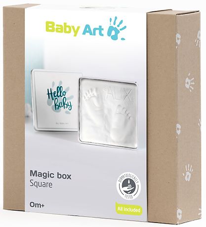 Baby Art Hånd- Og Fodaftryk Sæt - Magic Box Square