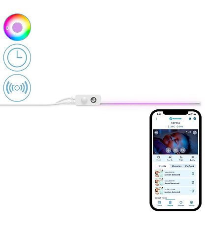 Maxi-Cosi Lysskinne m. WiFi - Connected Home - 31,2x2,4 cm - Glo Maxi-Cosi Lysskinne m. WiFi - Connected Home - 31,2x2,4 cm - Glo