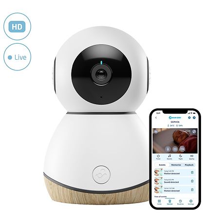 Maxi-Cosi Babyalarm m. WiFi - Connected Home - See - Hvid