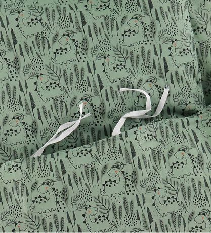 Nørgaard Madsens Bedding - Baby - Dark Green w. Dinosaur