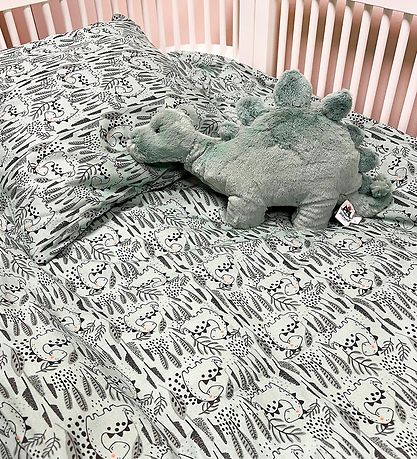Nørgaard Madsens Sengetøj - Voksen - Mørkegrøn m. Dinosaur