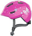 Abus Cykelhjelm - Smiley 3.0 - Pink Butterfly Abus Cykelhjelm - Smiley 3.0 - Pink Butterfly
