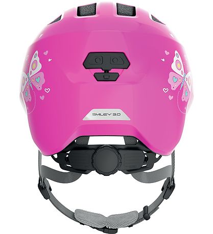 Abus Cykelhjelm - Smiley 3.0 - Pink Butterfly Abus Cykelhjelm - Smiley 3.0 - Pink Butterfly