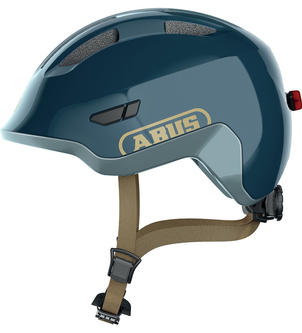 Abus Fietshelm - Smiley 3.0 Ace LED - Royal Blue - Abus - 45-51 cm - Fietshelmen