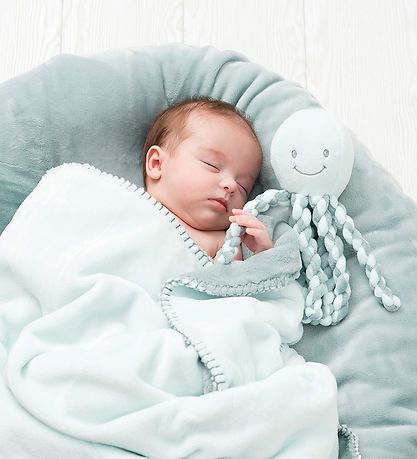 Nattou Comfort Blanket - Lapidou Squid - 20x9 cm - Mint Green