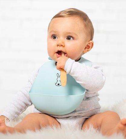 Nattou Bib - Silicone - Green