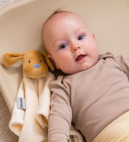 Nattou Nusseklud - Vanilla Hund - 27x27 cm - Råhvid Nattou Nusseklud - Vanilla Hund - 27x27 cm - Råhvid