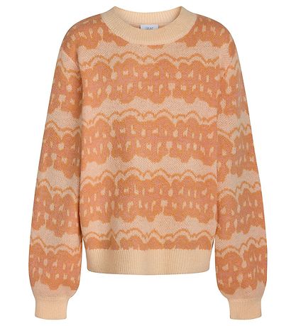 Grunt Bluse - Strik  Anele - Light Orange Grunt Bluse - Strik  Anele - Light Orange