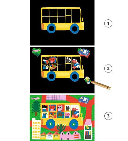 Djeco Skrabekort - Køretøjer Djeco Skrabekort - Køretøjer