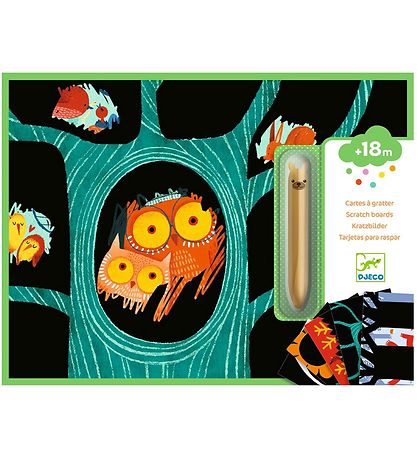 Djeco Skrabekort - Dyr Djeco Skrabekort - Dyr