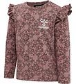 Hummel Bluse - hmlFia - Deep Taupe m. Silber Glitzer