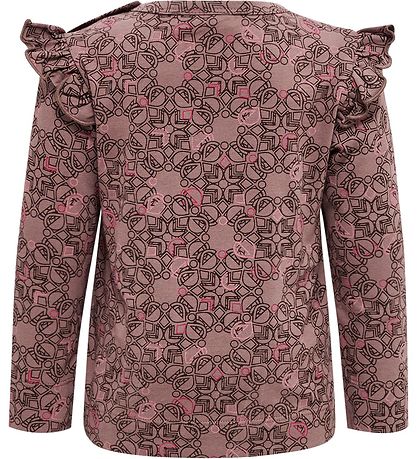 Hummel Bluse - hmlFia - Deep Taupe m. Silber Glitzer