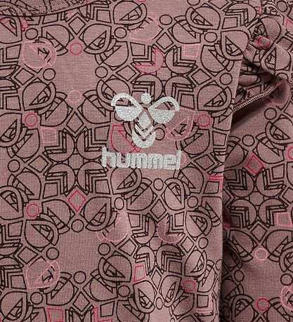 Hummel Bluse - hmlFia - Deep Taupe m. Silber Glitzer