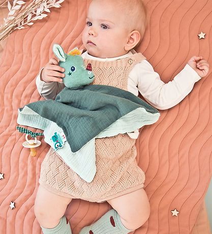 Lilliputiens Comfort Blanket - 32x32 cm - Joe - Green