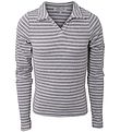 Hound Bluse - Rib Striped - Grå/Hvid Hound Bluse - Rib Striped - Grå/Hvid