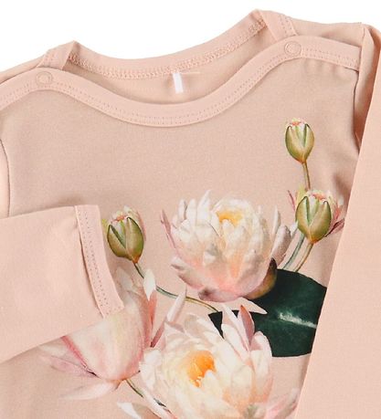 Molo Bodysuit l/s - Foss - Water Lily Baby