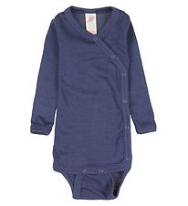 Engel Slå-om Body l/æ - Uld/Silke - Navy Blue Engel Slå-om Body l/æ - Uld/Silke - Navy Blue