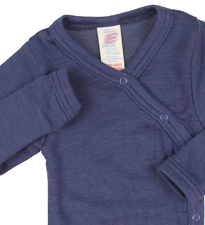 Engel Slå-om Body l/æ - Uld/Silke - Navy Blue