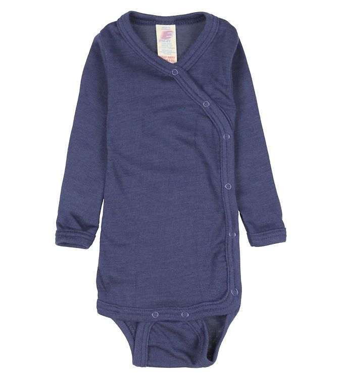 Engel Slå-om Body l/æ - Uld/Silke - Navy Blue