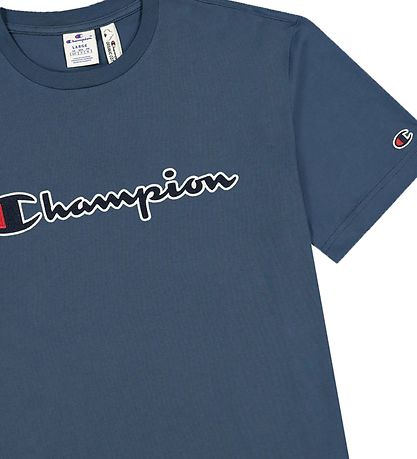 Champion Fashion T-Shirt - Blå m. Logo