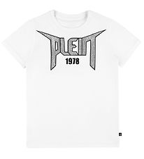 Philipp Plein T-Shirt - 1978 - Hvid m. Similisten Philipp Plein T-Shirt - 1978 - Hvid m. Similisten