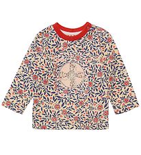 Marni Bluse - Gul m. Blå Mønster Marni Bluse - Gul m. Blå Mønster