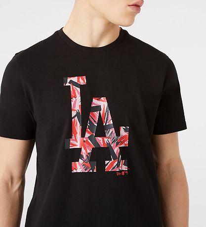 New Era T-Shirt - Los Angels Dodgers - Sort/Rosa New Era T-Shirt - Los Angels Dodgers - Sort/Rosa