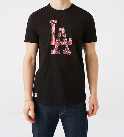 New Era T-Shirt - Los Angels Dodgers - Sort/Rosa