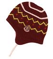 Moncler Hue - Uld/Bomuld - Bordeaux m. Mønster Moncler Hue - Uld/Bomuld - Bordeaux m. Mønster