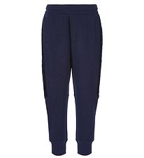Emporio Armani Bukser - Navy m. Velour Emporio Armani Bukser - Navy m. Velour