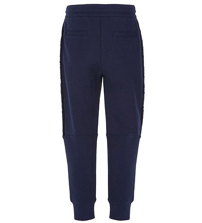 Emporio Armani Bukser - Navy m. Velour Emporio Armani Bukser - Navy m. Velour