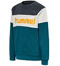Hummel Sweatshirt - HML Claes - Turquoise/Black