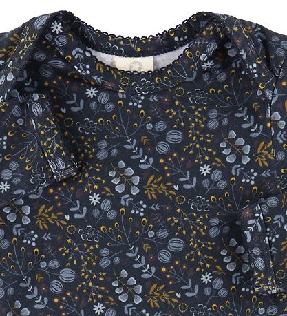 Smallstuff Bodysuit l/s - Flower Night - Dark Blue Smallstuff Bodysuit l/s - Flower Night - Dark Blue