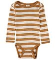 Body m/l Smallstuff - Rayures - Noisette/Offwhite