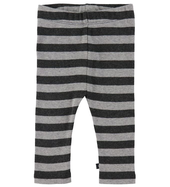 Smallstuff Leggings Stribet - Grey/Antrazit