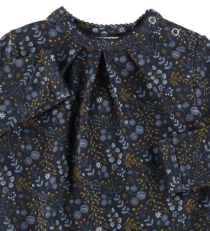 Smallstuff Kjole - Flower Night - Dark Blue