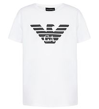Emporio Armani T-shirt - Hvid m. Navy Emporio Armani T-shirt - Hvid m. Navy